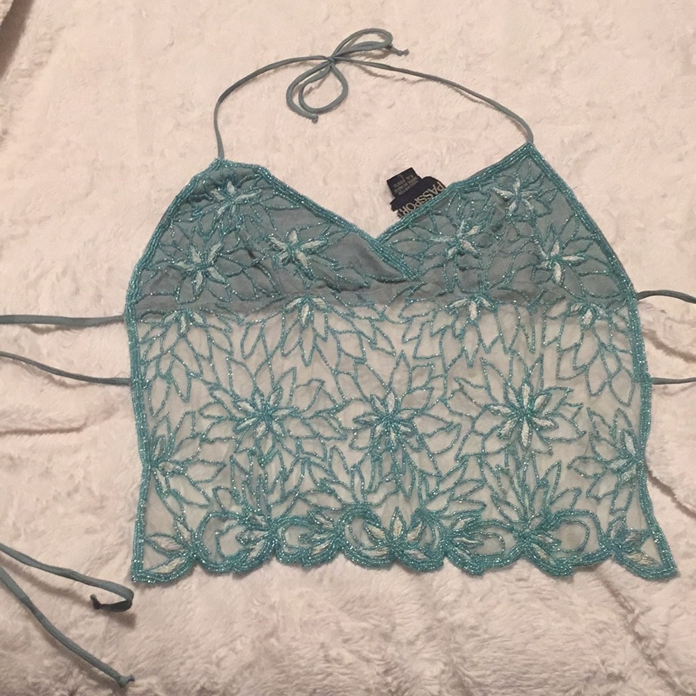 Beaded halter